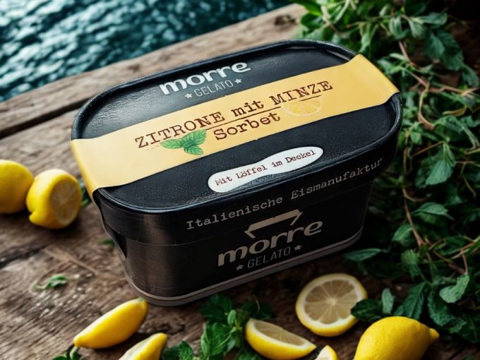 Zitrone mit Minze Sorbet<br>170ml